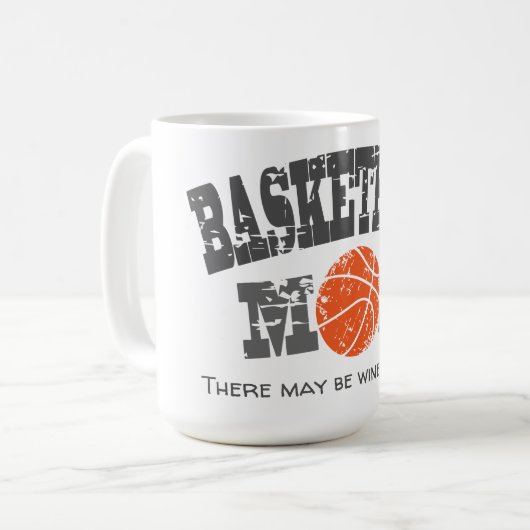 Mug Mère de basket-ball drôle (Devant gauche)