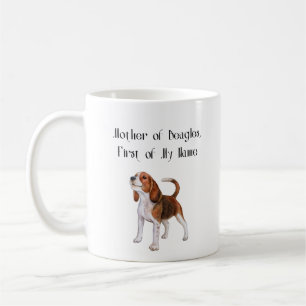 Mug Mère de Beagles, Première de Mon Nom