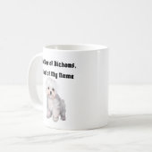Mug Mère de Bichons, Prénom de mon nom (Devant gauche)