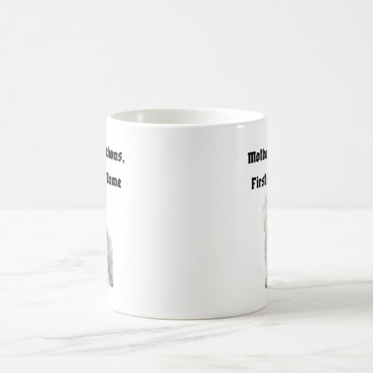 Mug Mère de Bichons, Prénom de mon nom (Centre)