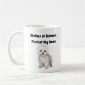 Mug Mère de Bichons, Prénom de mon nom (Gauche)