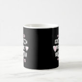 Mug Mère de blanc de jeune mariée sur le noir (Centre)