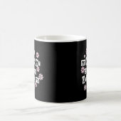 Mug Mère de blanc de marié sur le noir (Centre)