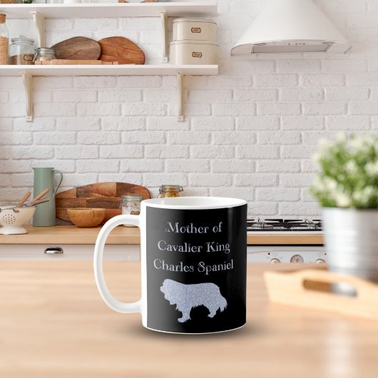 Mug Mère de Cavalier King Charles Spaniel Silver