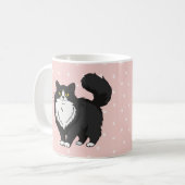 Mug Mère de chat en smoking doux personnalisée (Devant gauche)