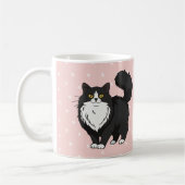 Mug Mère de chat en smoking doux personnalisée (Gauche)