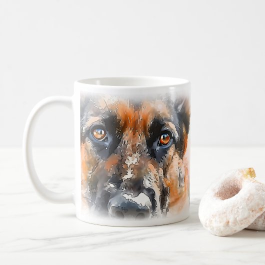 Mug Mère de chien berger allemand (Avec donut)