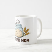 Mug Mère de départ — Joli pot de starter de levain pou (Devant droit)