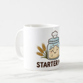 Mug Mère de départ — Joli pot de starter de levain pou (Devant gauche)
