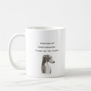 Mug Mère de Greyhounds, Prénom de mon nom