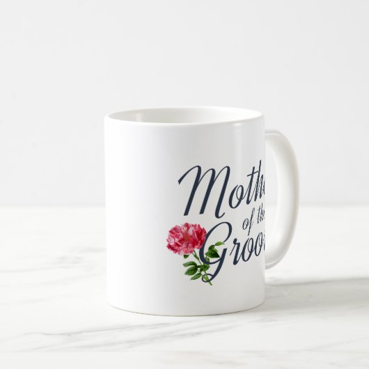 Mug Mère de la calligraphie Mariage Groom | Musique (Devant droit)