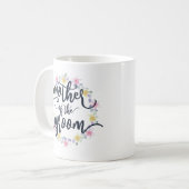Mug Mère de la calligraphie Mariage Groom | Musique (Devant gauche)