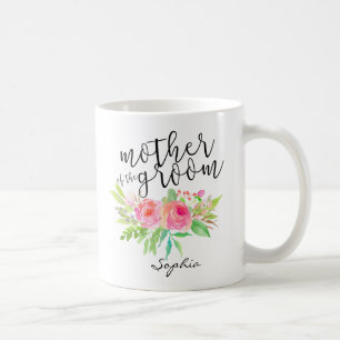Mug Mère de la chambre Aquarelle Florale Personnalisée