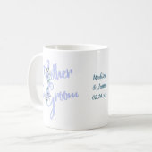 Mug Mère de la chambre Florale Lettre Mariage (Devant gauche)