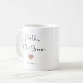Mug Mère de la chambre | Script tendance et coeur (Devant gauche)