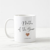Mug Mère de la chambre | Script tendance et coeur (Gauche)