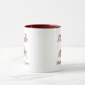 Mug Mère de la Groom Marsala Mariage floral rose (Centre)