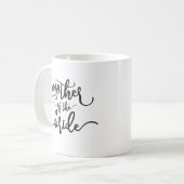 Mug Mère de la Mariage mariée Calligraphie | Musique (Devant gauche)