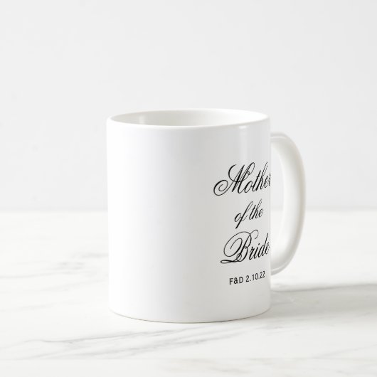 Mug Mère de la mariée (Devant droit)
