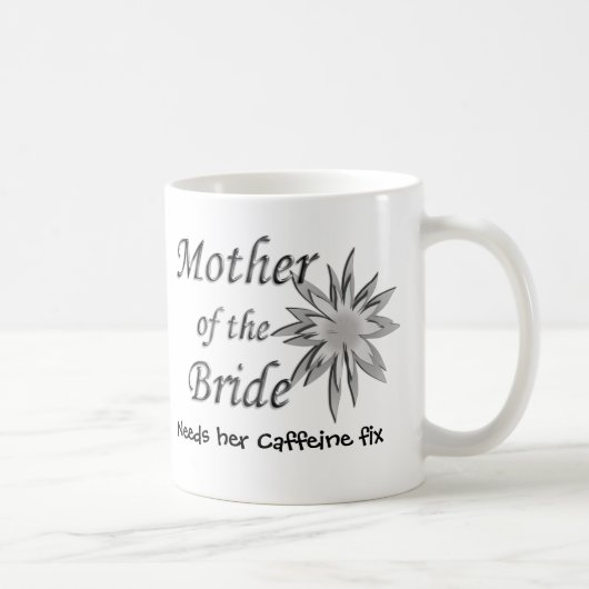Mug Mère de la mariée a besoin de son correctif caféin (Droite)