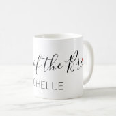 Mug Mère de la mariée avec nom (Devant droit)