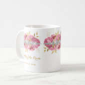 Mug Mère de la mariée Diamond Rose or Floral Coff (Devant gauche)