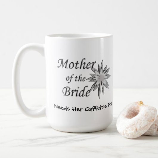Mug Mère de la mariée drôle (Avec donut)