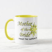 Mug Mère de la mariée drôle caféine Fixer (Gauche)