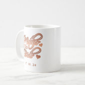 Mug Mère de la mariée Elégante Feminine Rose Gold (Devant gauche)