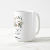 Mug Mère de la mariée Fleurs Élégant Design de mariage (Devant droit)