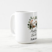 Mug Mère de la mariée Fleurs Élégant Design de mariage (Devant gauche)