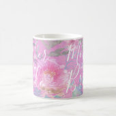 Mug Mère de la mariée Floral Pink Modern (Centre)