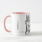 Mug Mère de la mariée FlowScript Personnalisé (Gauche)