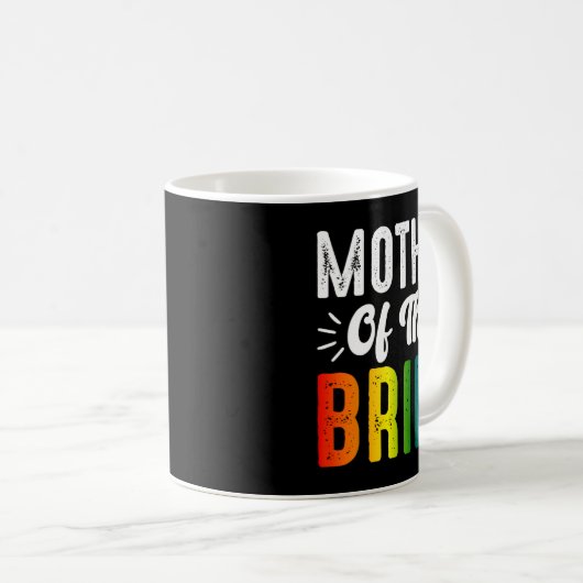 Mug Mère De La Mariée Gay Lesbienne Mariage Lgbt Pride (Devant droit)
