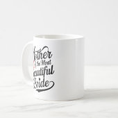 Mug Mère de la mariée la plus belle Parure de mariage  (Devant gauche)
