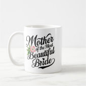 Mug Mère de la mariée la plus belle Parure de mariage  (Gauche)
