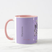 Mug Mère de la mariée Lavande Crocus Personnalisé (Gauche)