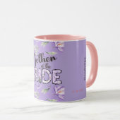 Mug Mère de la mariée Lavande Crocus Personnalisé (Devant droit)