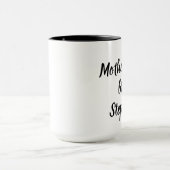 Mug Mère de la mariée mariages élégants écriture (Centre)