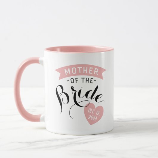 Mug Mère de la mariée personnalisée (Gauche)