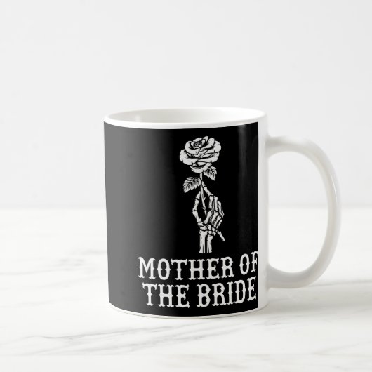 Mug Mère de la mariée squelette gothique enterrement d (Droite)