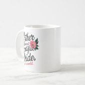 Mug Mère de la plus belle mariée Bon mariage (Devant gauche)