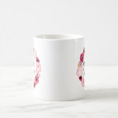 Mug Mère de la salle de bain de la couronne de fleurs  (Centre)
