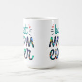 Mug Mère de lit jamais mignonne typographie florale (Centre)