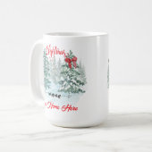 Mug Mère de Noël personnalisée Fête Mère personnalisée (Devant gauche)
