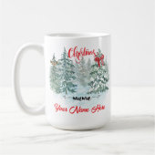 Mug Mère de Noël personnalisée Fête Mère personnalisée (Gauche)
