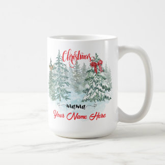 Mug Mère de Noël personnalisée Fête Mère personnalisée
