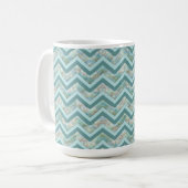 Mug Mère de Pearl Turquoise ZigZag (Devant gauche)