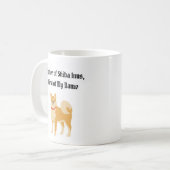 Mug Mère de Shiba Inus, Prénom de mon nom (Devant gauche)