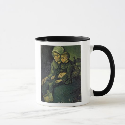 Mug Mère de Vincent van Gogh | et enfant, 1885 (Droite)